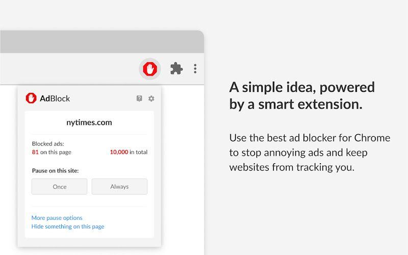 Los bloqueadores permiten ocultar la publicidad, aunque algunas páginas no permiten que los usuarios los usen. (Google Chrome Store)