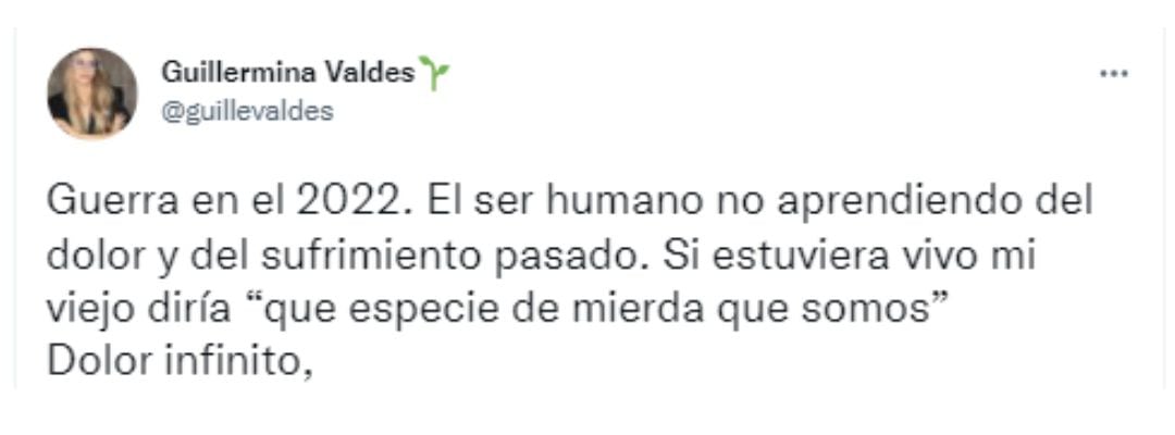 El pesar de Guillermina Valdés