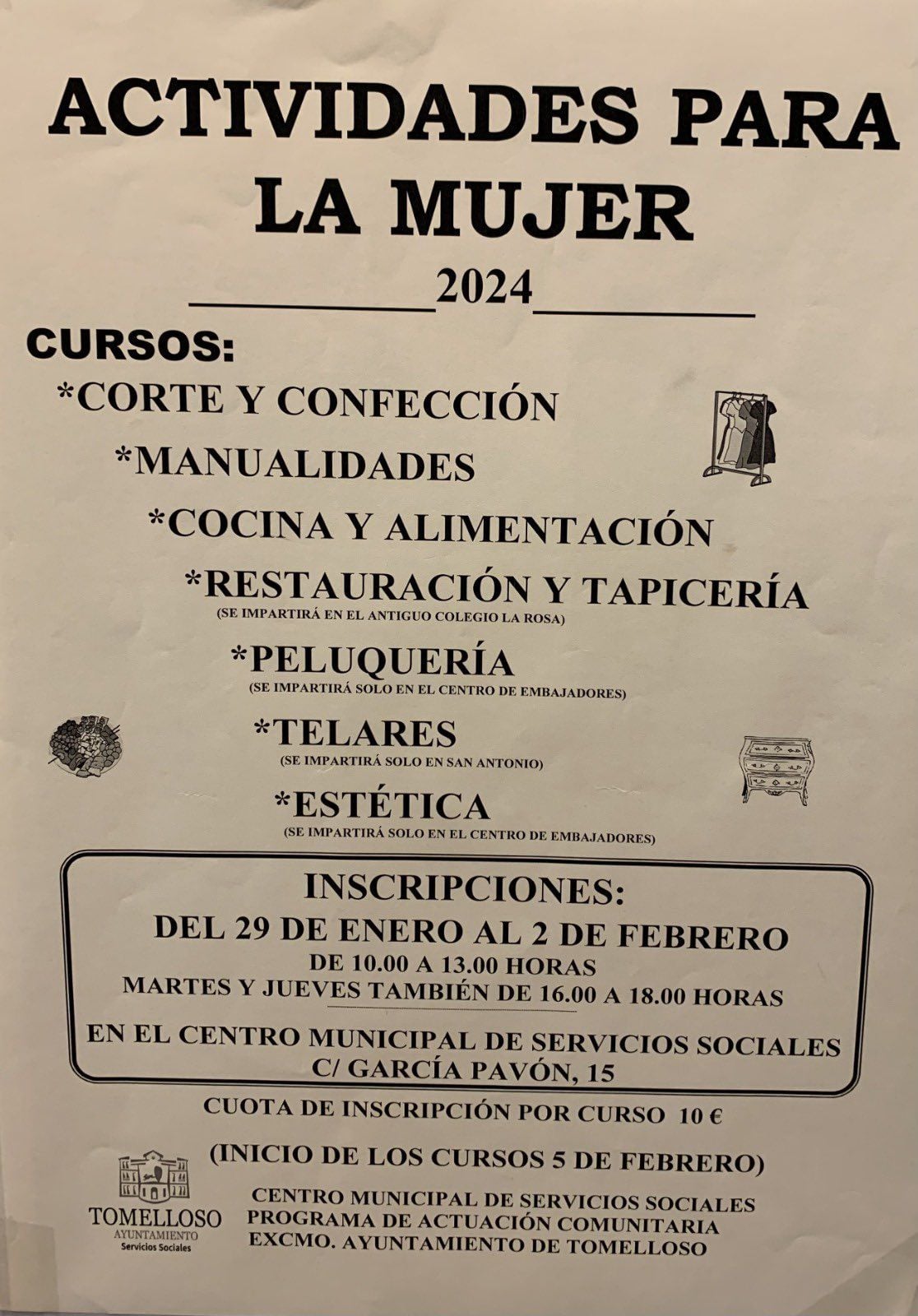 Cartel Ayuntamiento de Tomelloso. (X)