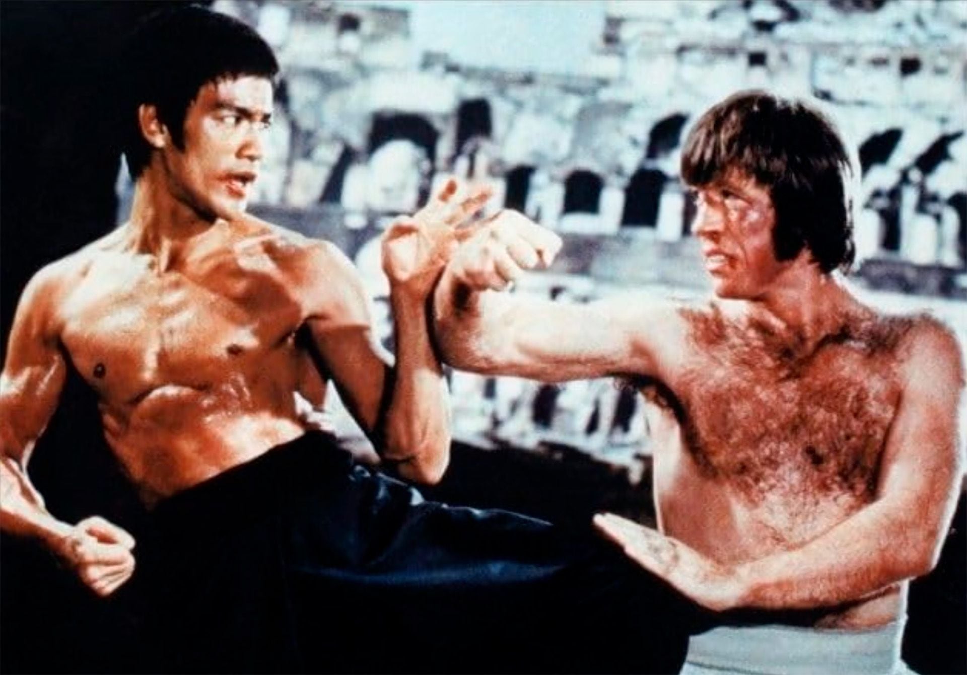 El épico combate de Bruce Lee con Chuck Norris Crédito: Imbd