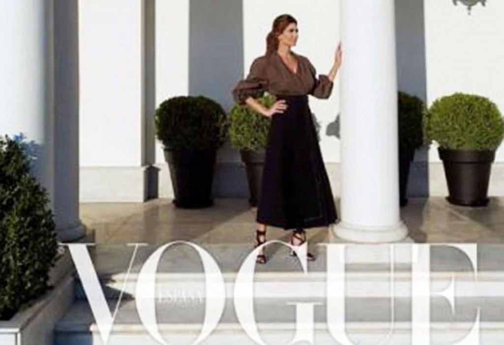 La primera dama brindó su primera entrevista internacional en la edición de mayo de Vogue España