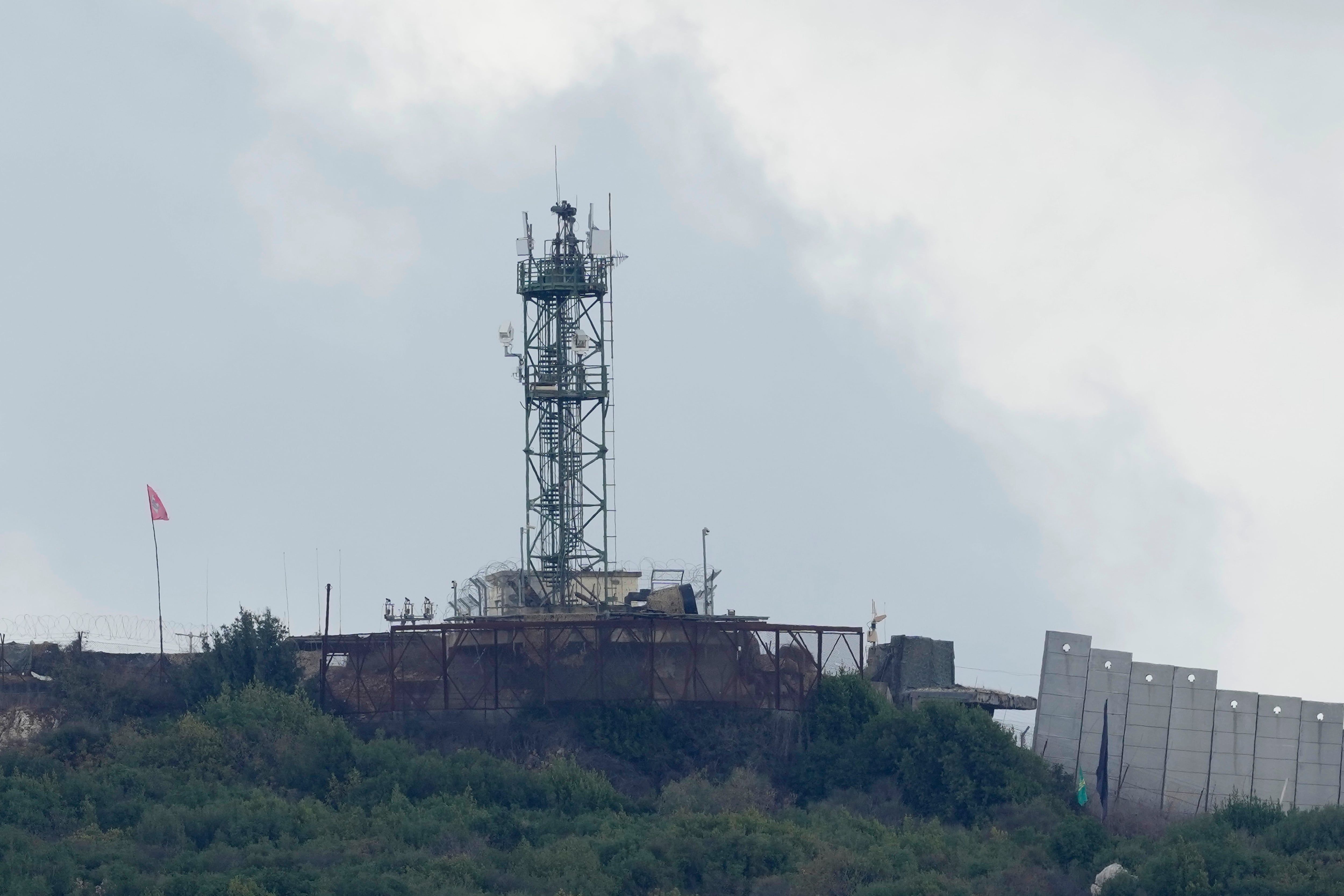 Infraestructura israelí atacada por Hezbollah (AP)