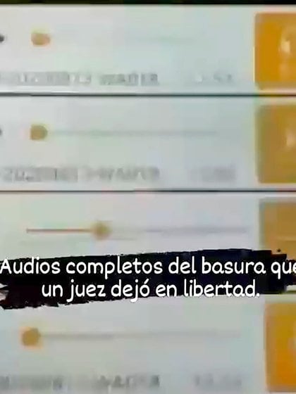 captura de los audios difundidos. 