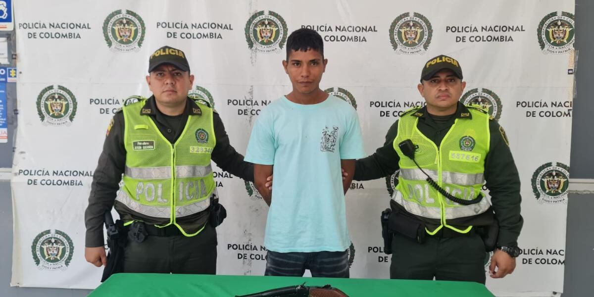 El criminal fue requerido por las autoridades y se descubrió que contaba con una gran cantidad de antecedentes - crédito Policía Metropolitana de Barranquilla