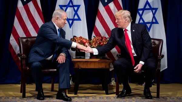 El premier israelÃ­ Benjamin Netanyahu junto con Trump (AFP)
