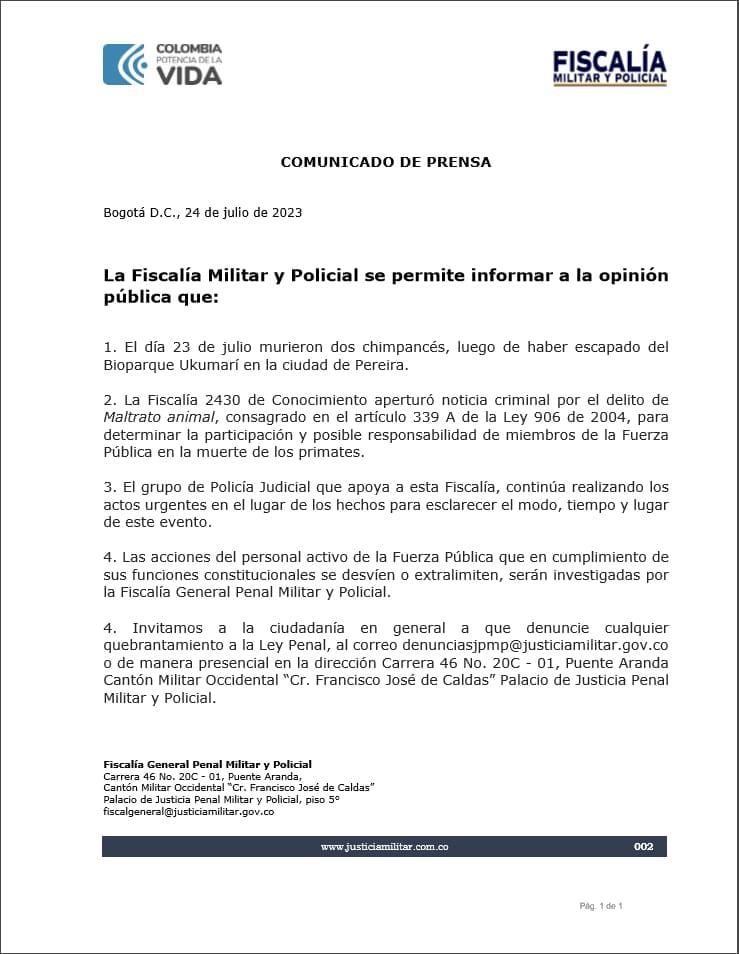En horas recientes empezó a correr el rumor de que el escape de los primates se había dado porque los cuidadores estaban en un evento correspondiente a una campaña política