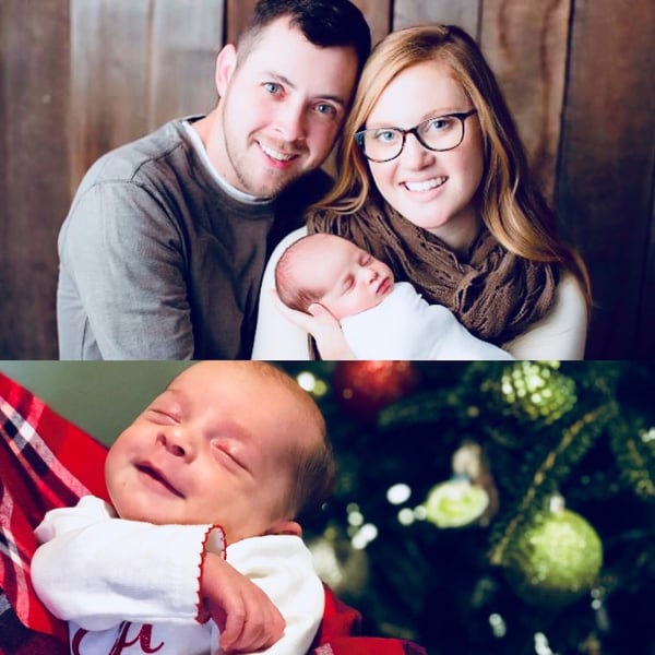 Tina y Benjamin pasarán su primera Navidad junto a Emma, la “bebé milagro”