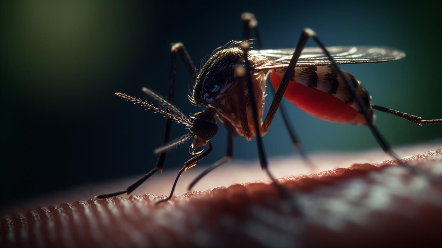 Detalle en macrofotografía del mosquito Aedes aegypti, portador del dengue y la fiebre amarilla. Una imagen que subraya la necesidad de cuidado, prevención y salud pública. (Imagen ilustrativa Infobae)