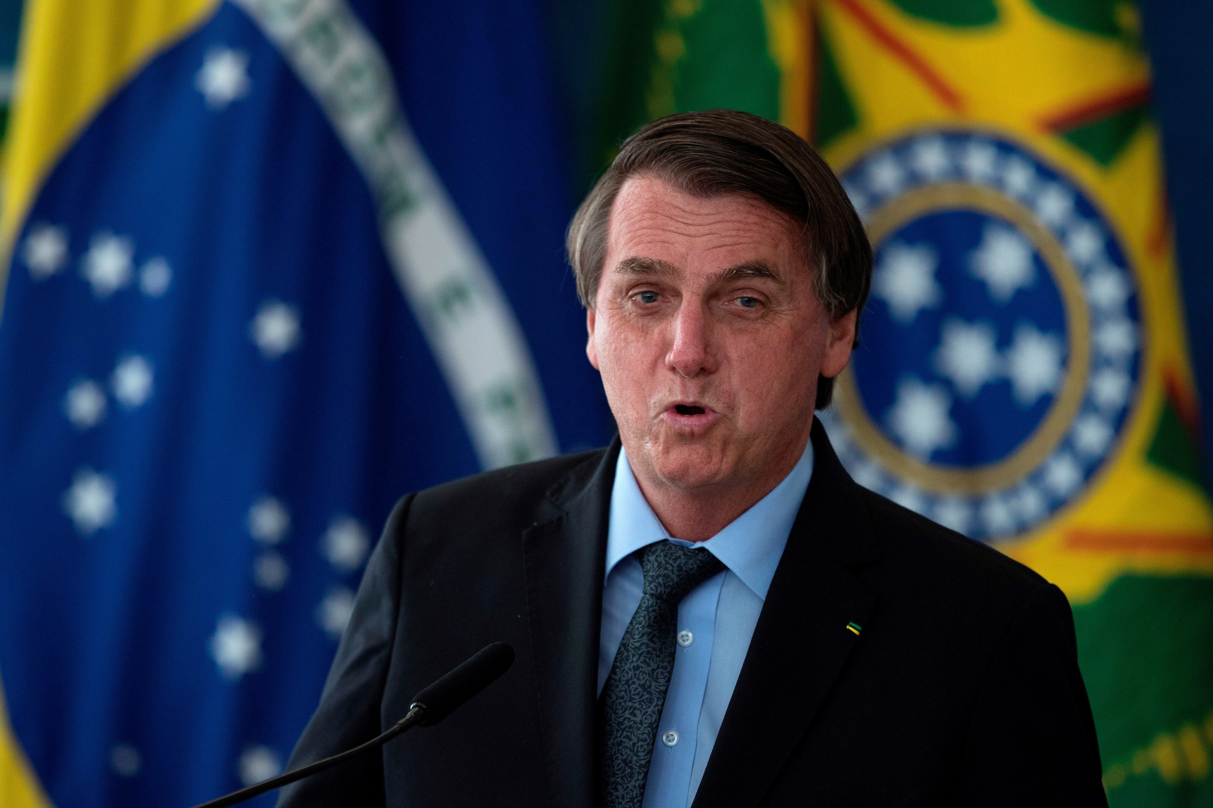 El presidente de Brasil, Jair Bolsonaro