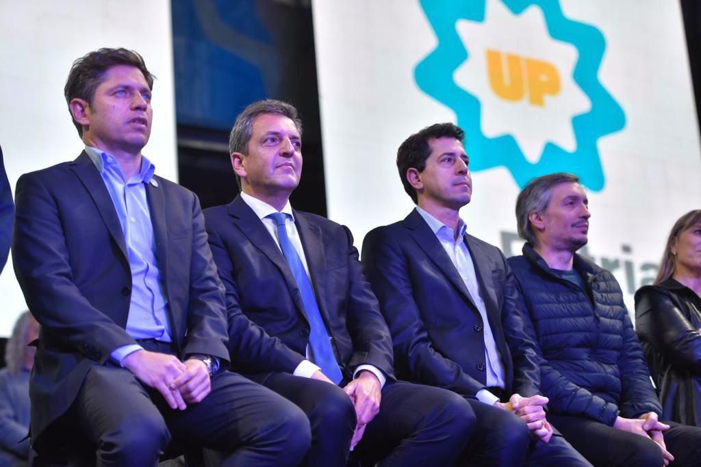 Axel Kicillof, Sergio Massa, Eduardo Wado De Pedro y Maximo Kirchner