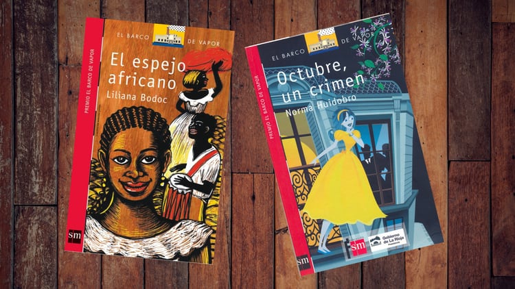 “El espejo africano” de Liliana Bodoc y “Ocubre, un crimen” de Norma Huidobro