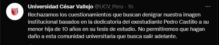 Twitter de la UCV.