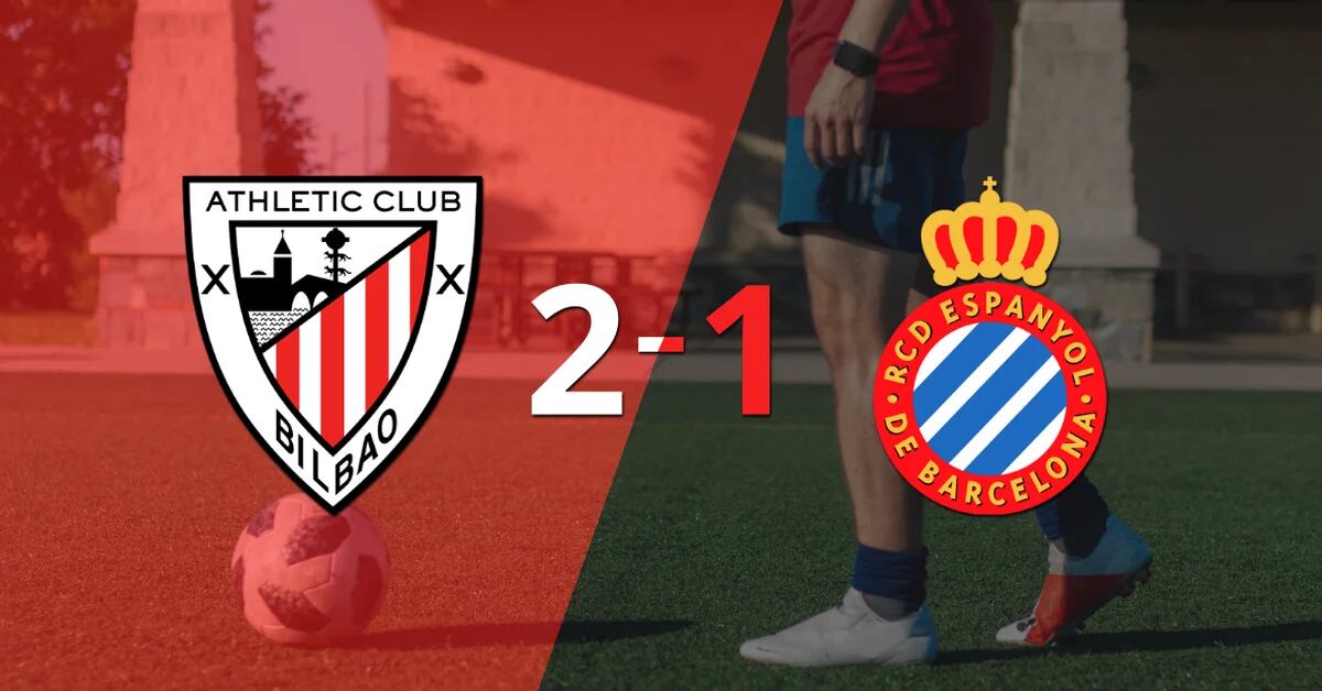 Athletic Bilbao consiguió una victoria en por 2 a 1 ante Espanyol - Infobae