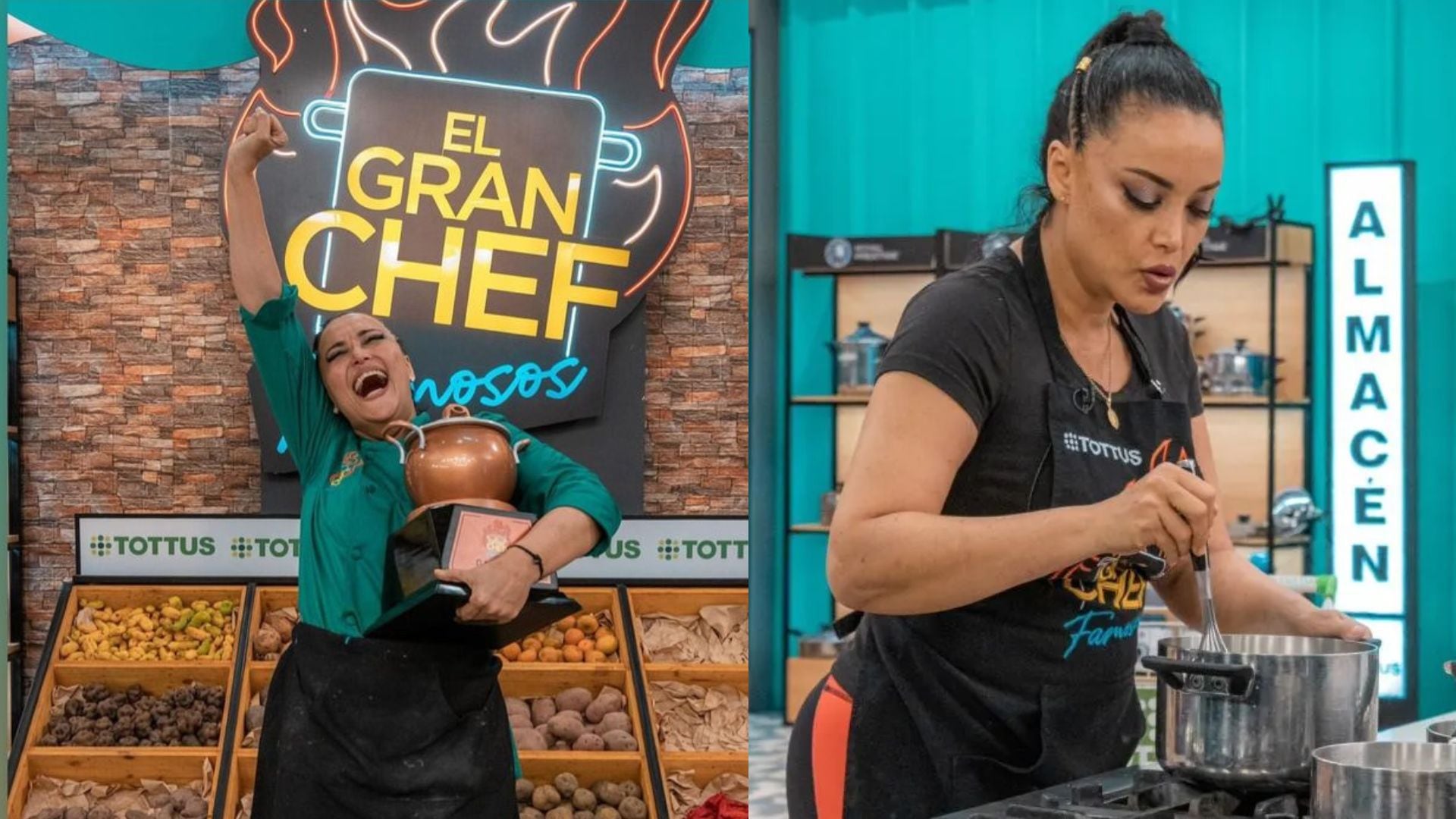 Mariella Zanetti, 47 years old, raised the clay pot of 'The Greatest Celebrity Chef', in its third season.
