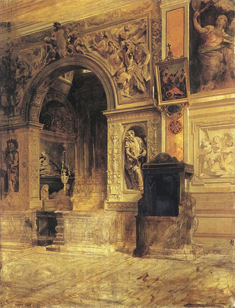 “Santa María de la Paz”, 1898. Óleo sobre tela, 112 x 86 cm, en Museo Pío Collivadino
