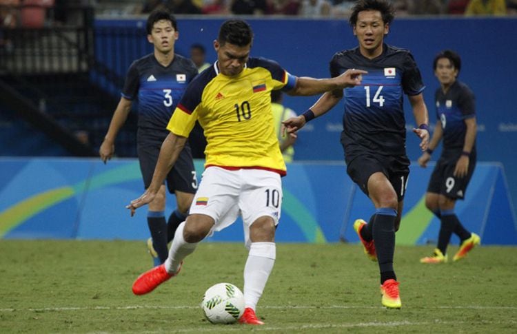 Teófilo Gutiérrez fue el capitán de la selección Colombia en los Olímpicos de Río 2016 - crédito Getty Images
