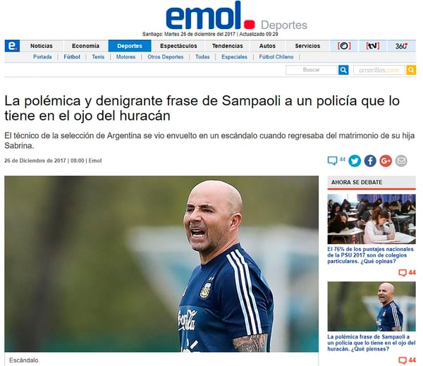 El Mercurio Online, Chile