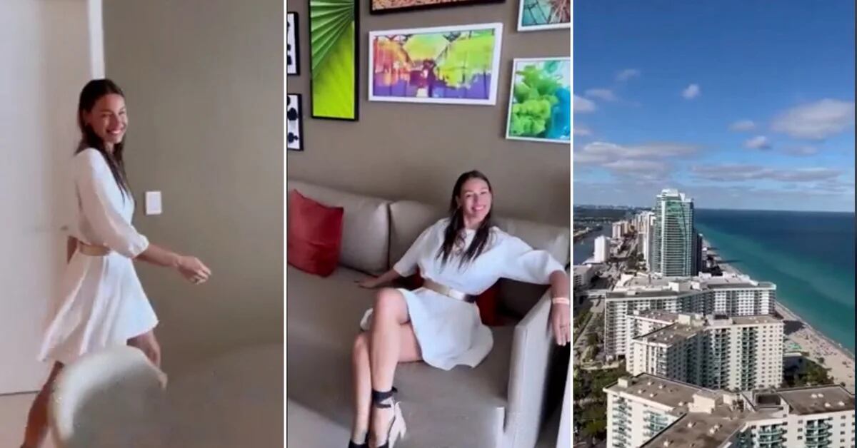 Pampita showed the panoramic view of the luxurious apartment she rented in Miami: “Sunrise with this view”