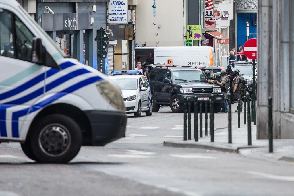 Operativo policial en Bruselas (AP)