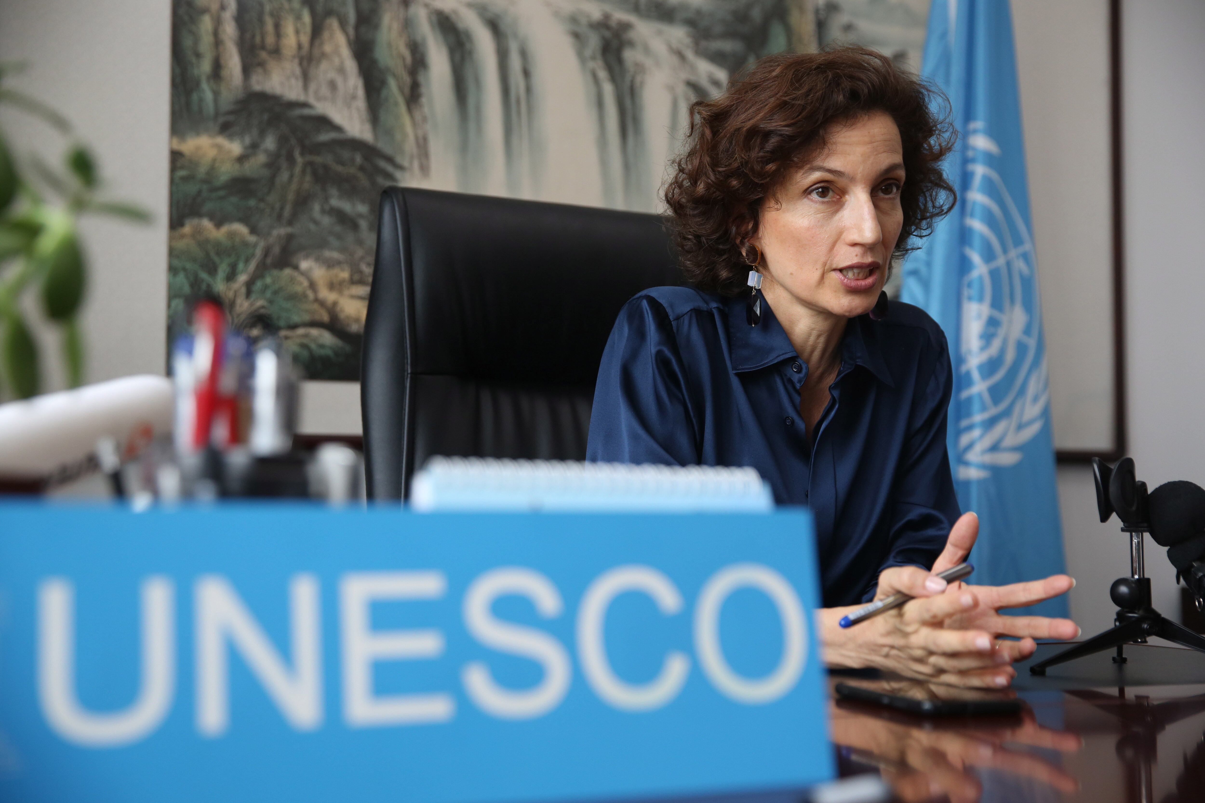 Audrey Azoulay, directora general de la Unesco (EPA/WU HONG) 