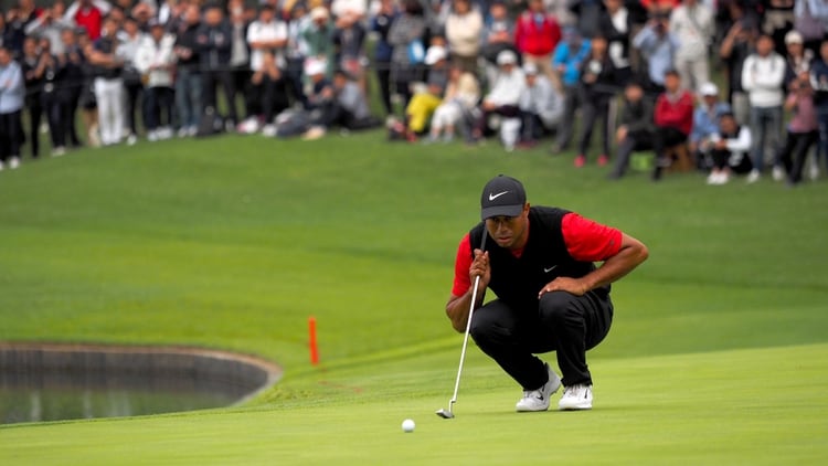 Woods ganó el Zozo Championship (TOSHIFUMI KITAMURA / AFP)
