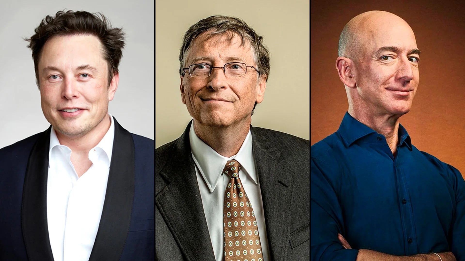 Cuáles son las empresas de tecnología de Musk, Gates y Bezos, los hombres más ricos del mundo