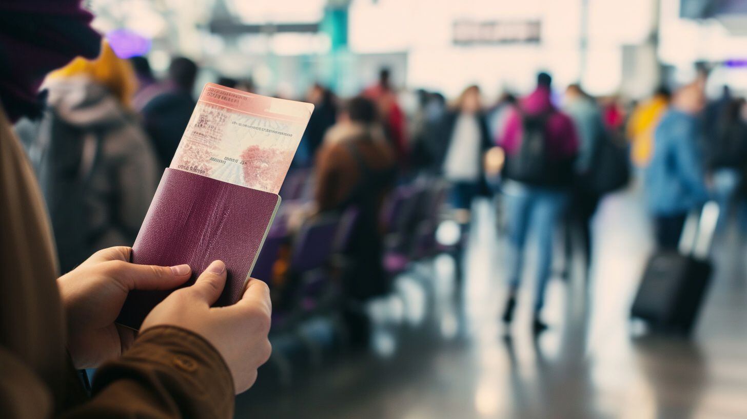 Persona con pasaporte en mano - (Imagen Ilustrativa Infobae)