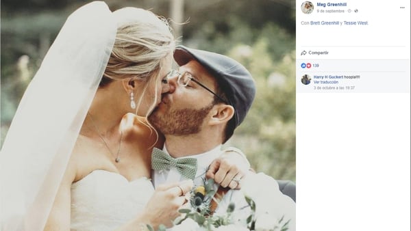 Finalmente pudieron festejar su matrimonio y hoy son una pareja feliz (Facebook Meg Alexander)