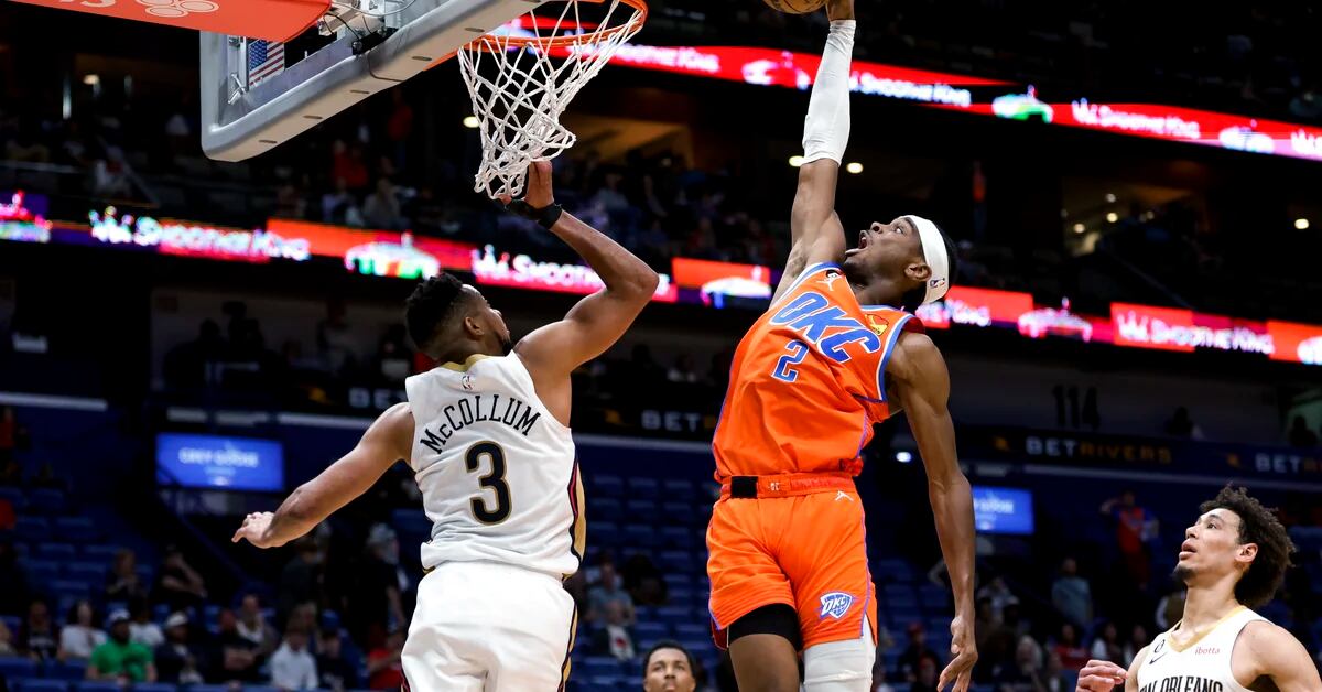 Gilgeous-Alexander scores 35;  The thunder beat the pelicans