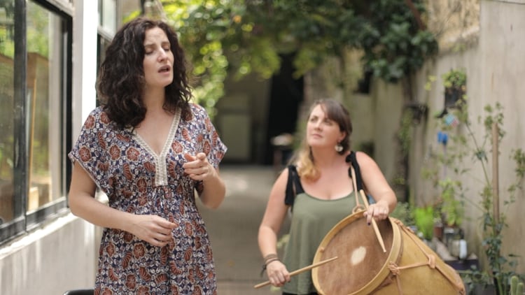 Leticia vino a Buenos Aires para grabar un disco.