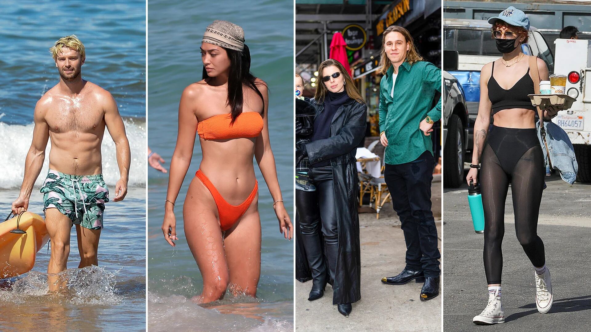 El día de playa de Ambra Gutierrez en Miami, el festejo de Julia Fox y Peter Artemiev: celebrities en un click