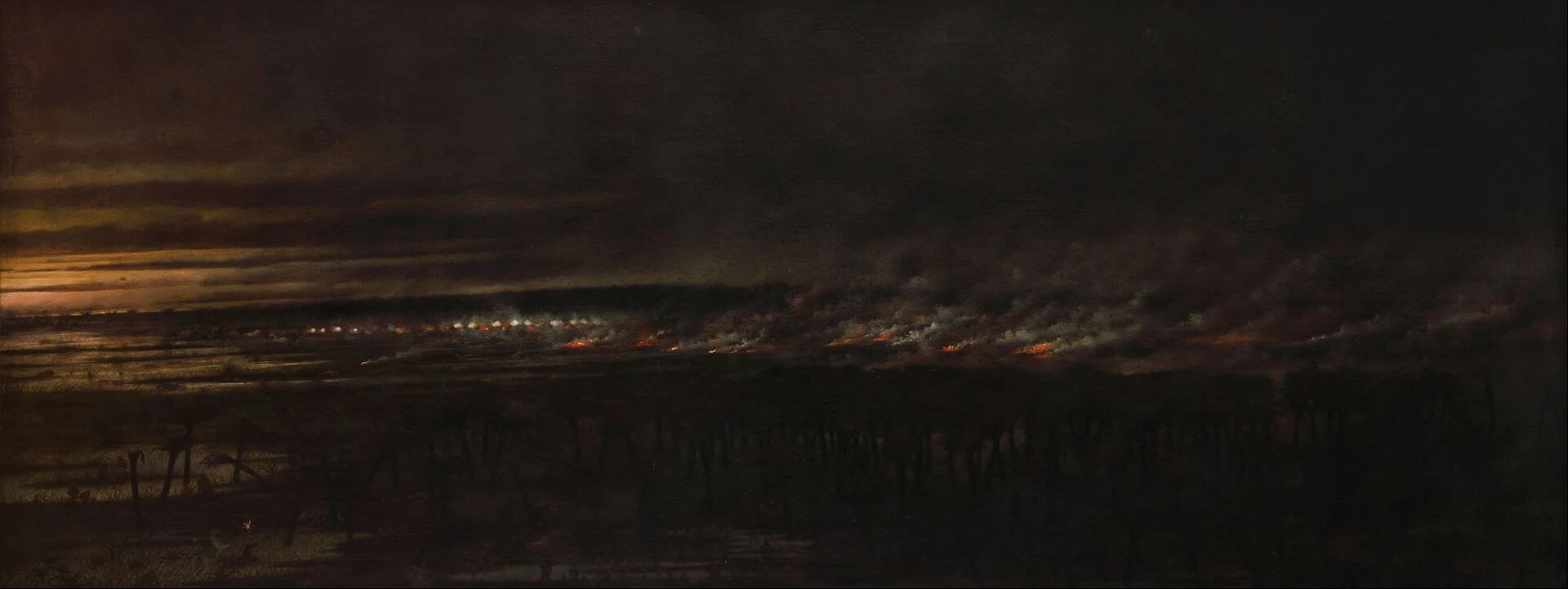 Batalla de Yataytí Corá, 2 de julio de 1866, de Cándido López. 1887-1902. Museo Nacional de Bellas Artes