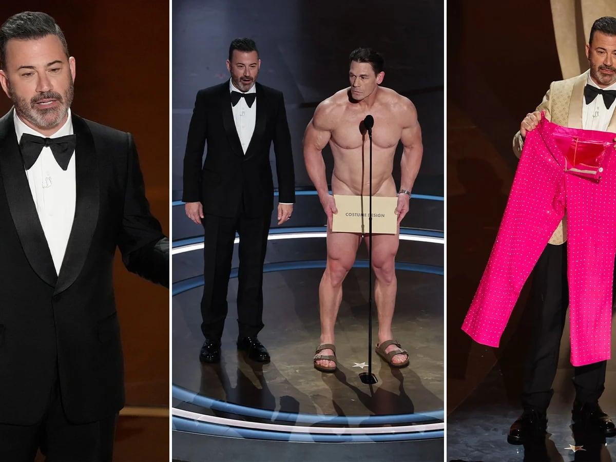 Premios Oscar 2024: las perlitas de Jimmy Kimmel, el conductor que le robó el pantalón a Ryan Gosling y puso al desnudo a John Cena