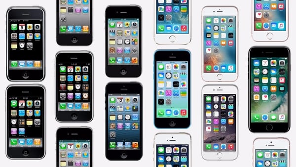 La evolución del iPhone, el gran producto de Apple, a lo largo de los años, desde 2007.