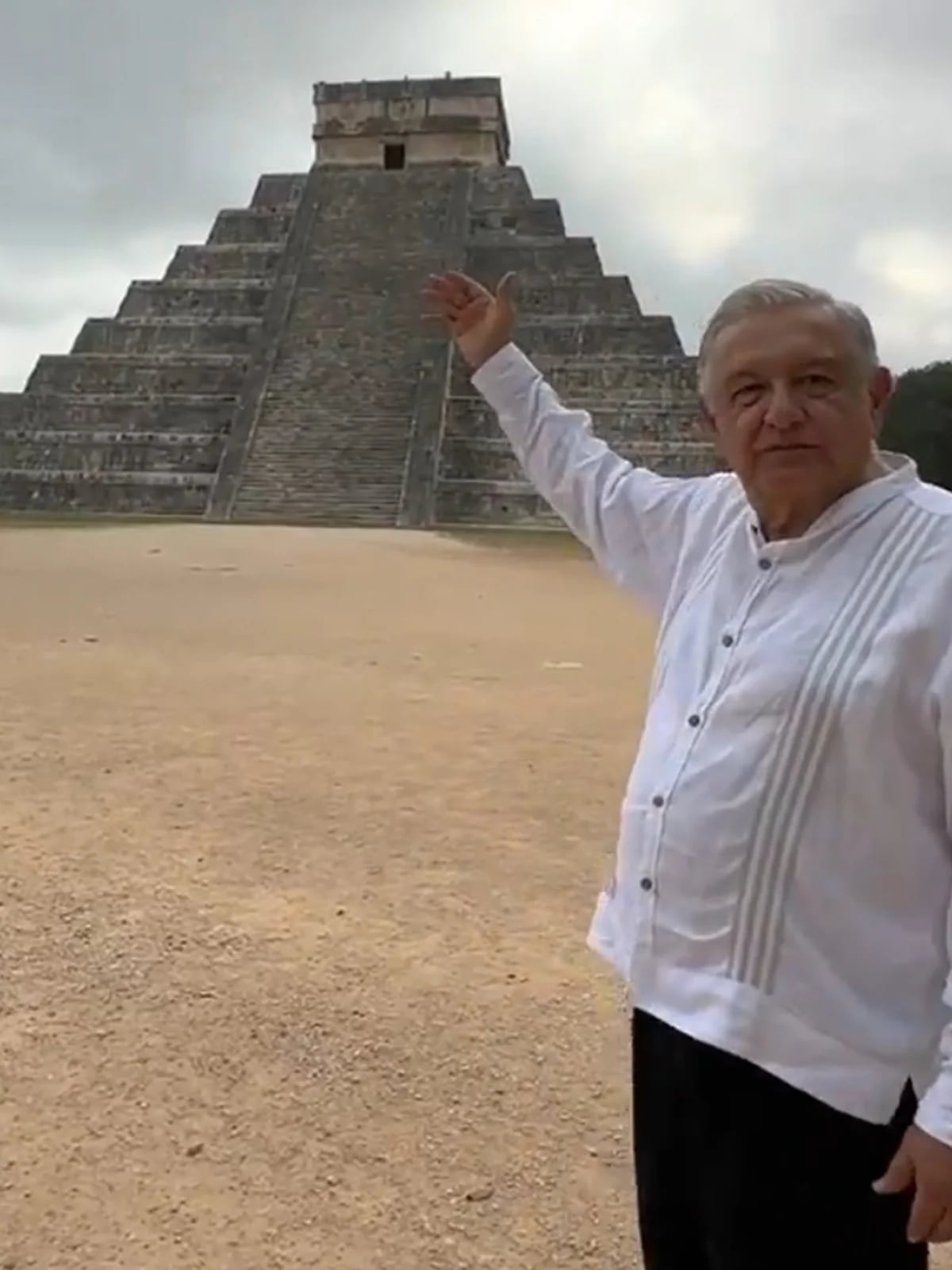 Desde Chichén Itzá, López Obrador calificó a México de potencia cultural