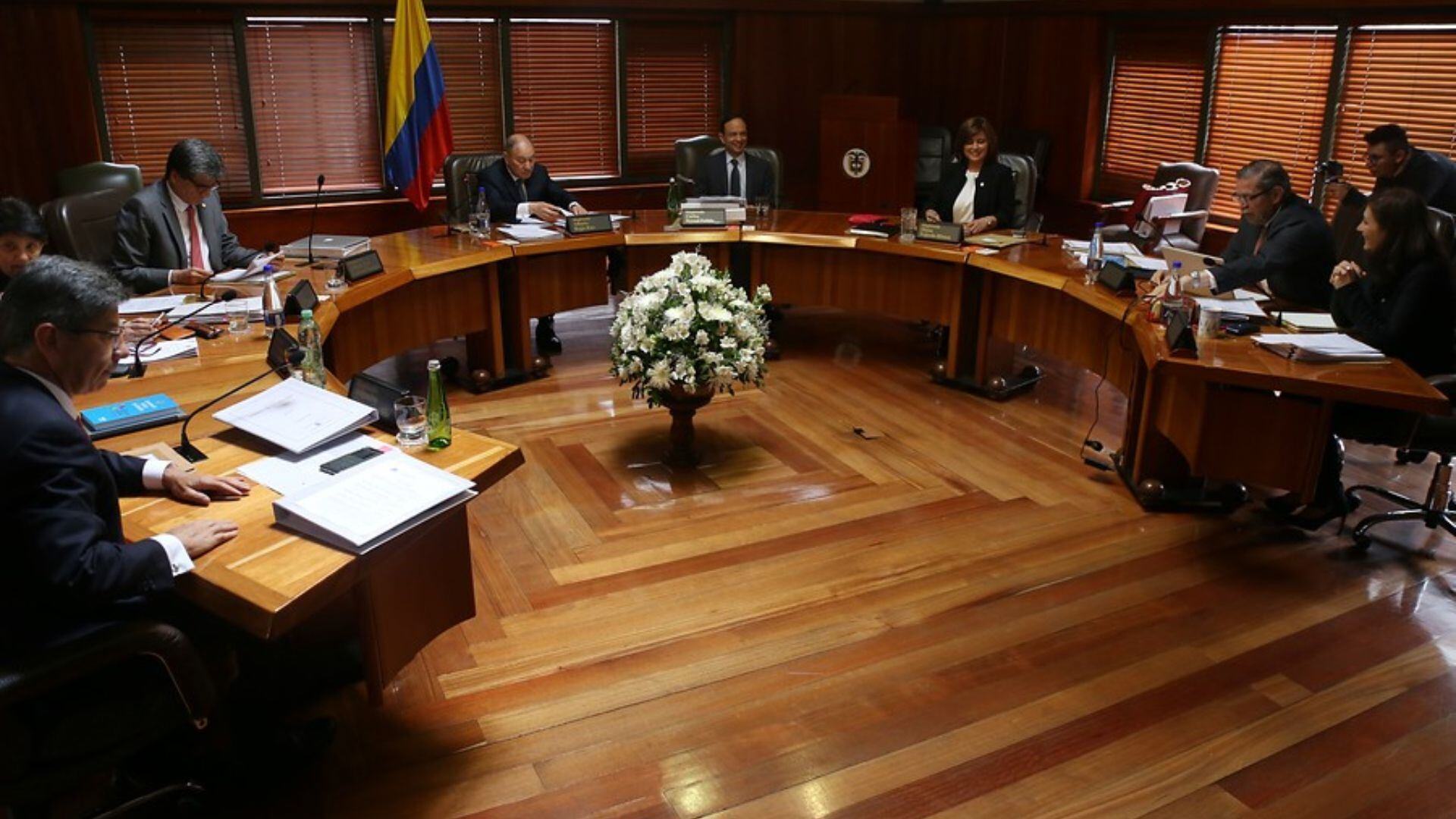 Bogotá, 19 de febrero de 2020. Sala Plena de la Corte Constitucional.(Colprensa - Álvaro Tavera)