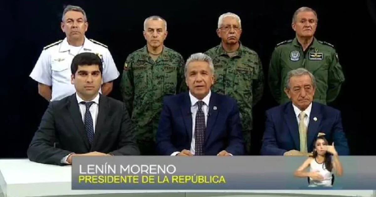 El presidente de Ecuador, Lenín Moreno, denunció un intento de golpe de Estado en su contra organizado por Rafael Correa y Nicolás Maduro