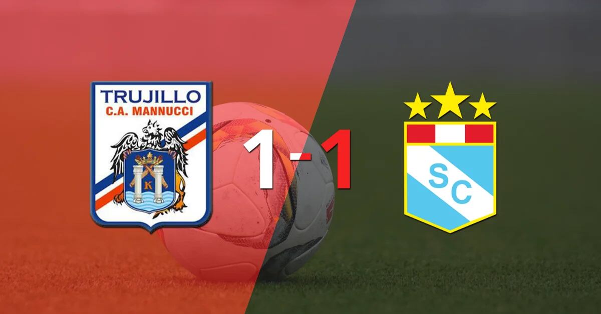 Carlos A. Mannucci and Sporting Cristal shared the points 1-1