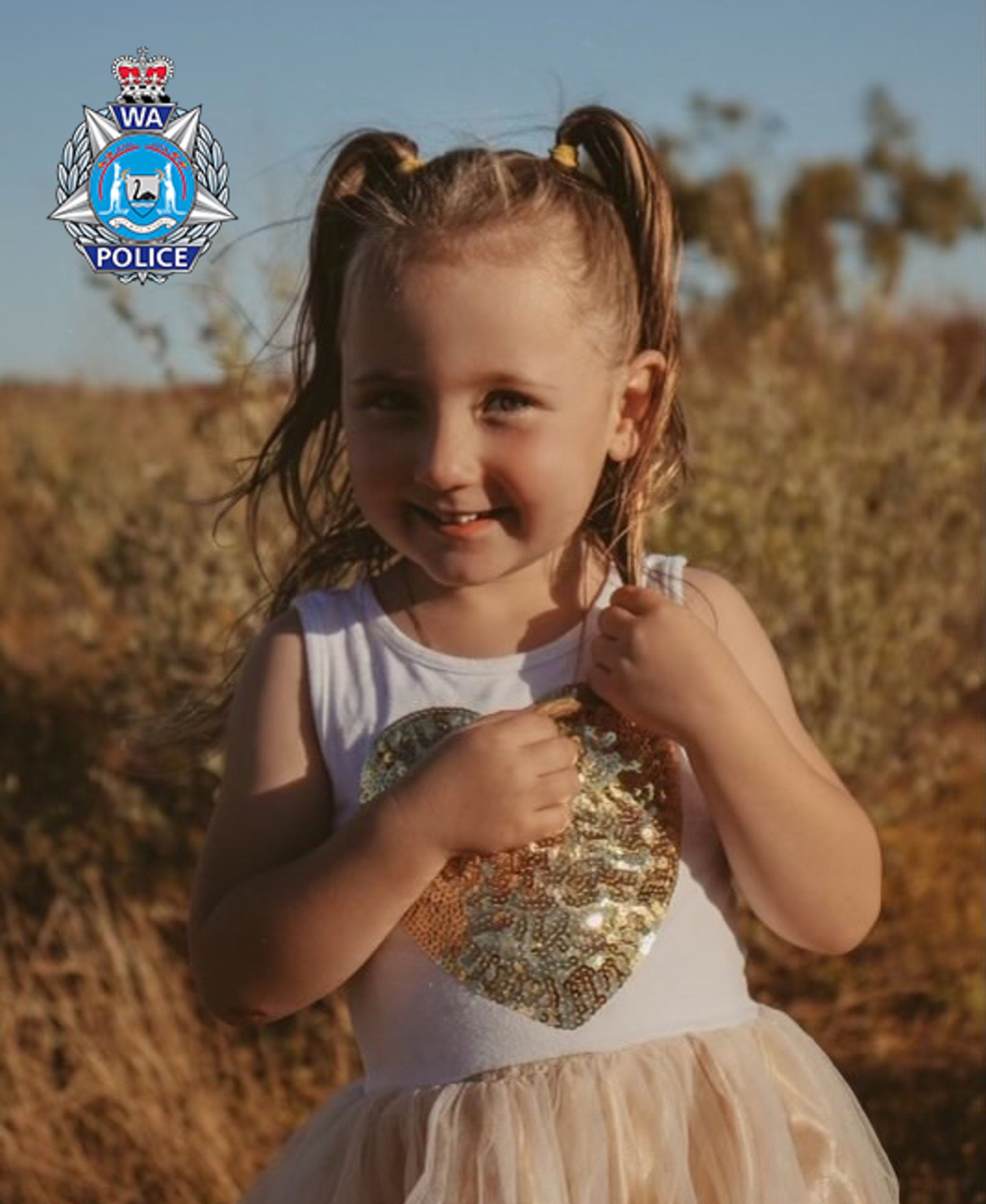 Imagen facilitada el pasado martes por la policía australiana de Cleo Smith, una niña de 4 años desaparecida en un camping del oeste del país el sábado 16 de octubre. EFE/EPA/WESTERN AUSTRALIA POLICE FORCE HANDOUT