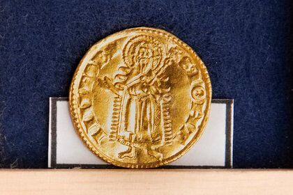 Una de las monedas (Museo de Bohemia Occidental en Pilsen / Chaloupka Miroslav)