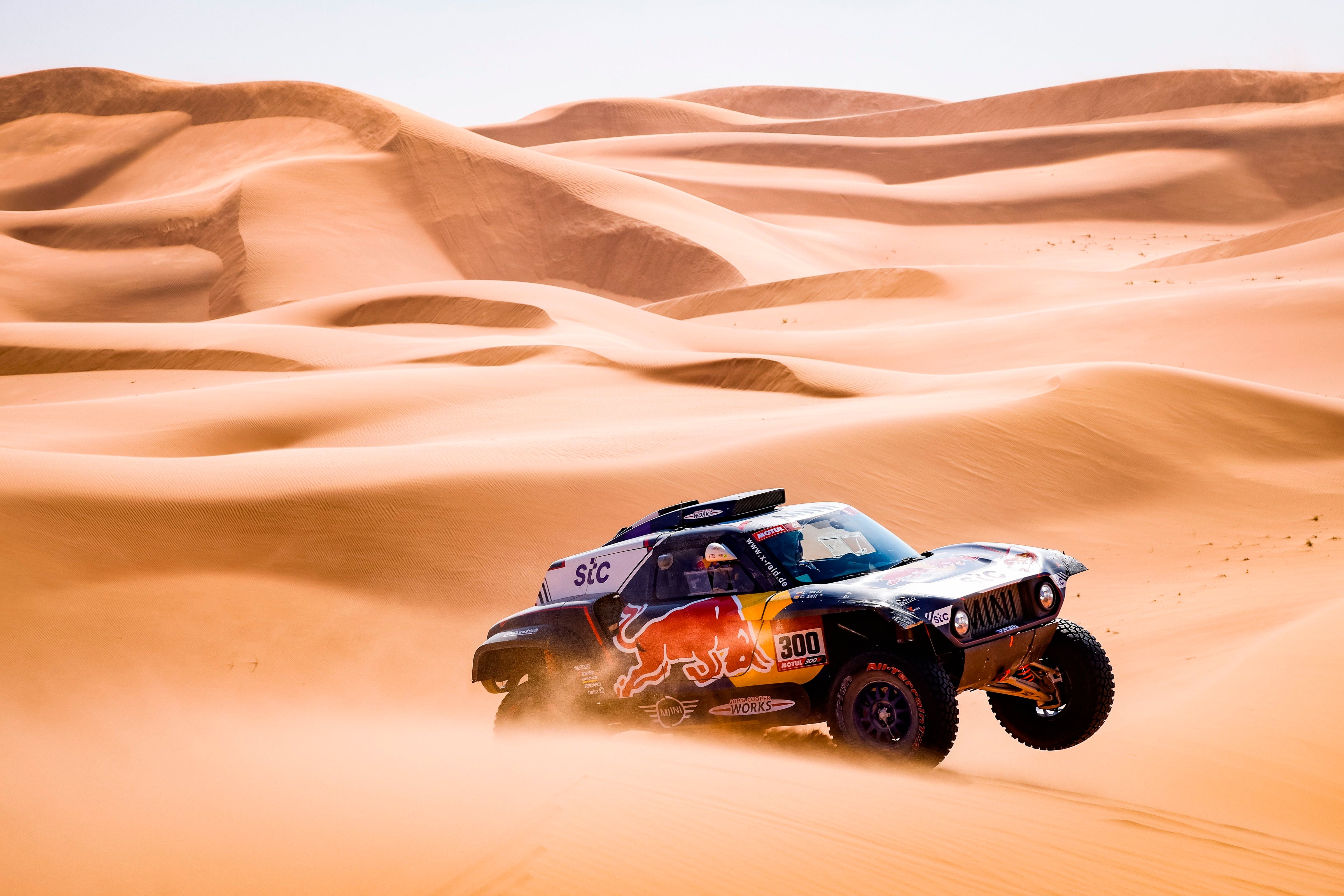 El español Carlos Sainz (X-Raid Mini JCW), en la cuarta etapa del Dakar. EFE/EPA/Frederic Le Floch HANDOUT via ASO 