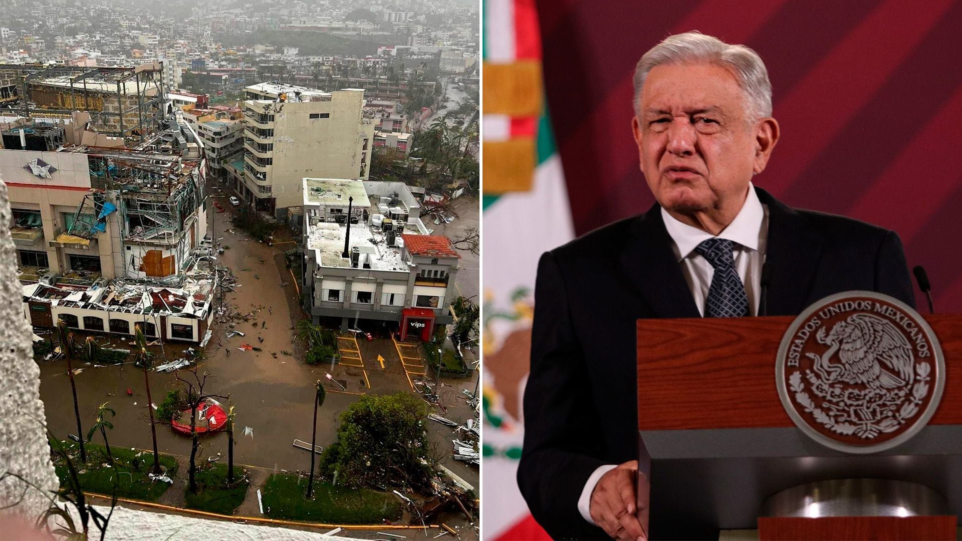 El presidente López Obrador informó que el "impacto de Otis fue muy fuerte". Crédito: Cuartoscuro