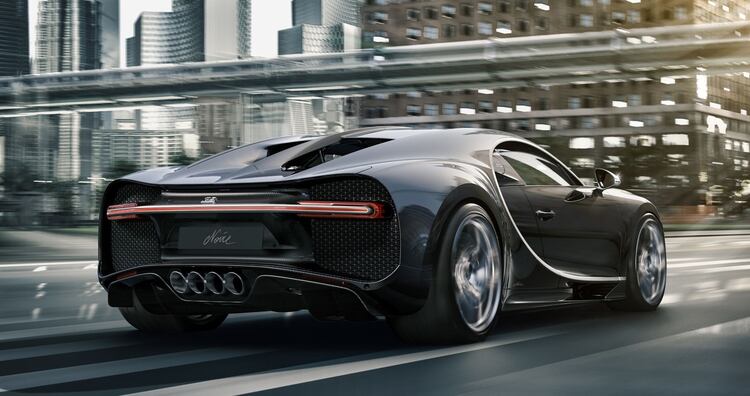 El Chiron Noire es la nueva versión que lanzará Bugatti del súper deportivo que estableció un récord. (Prensa Bugatti)