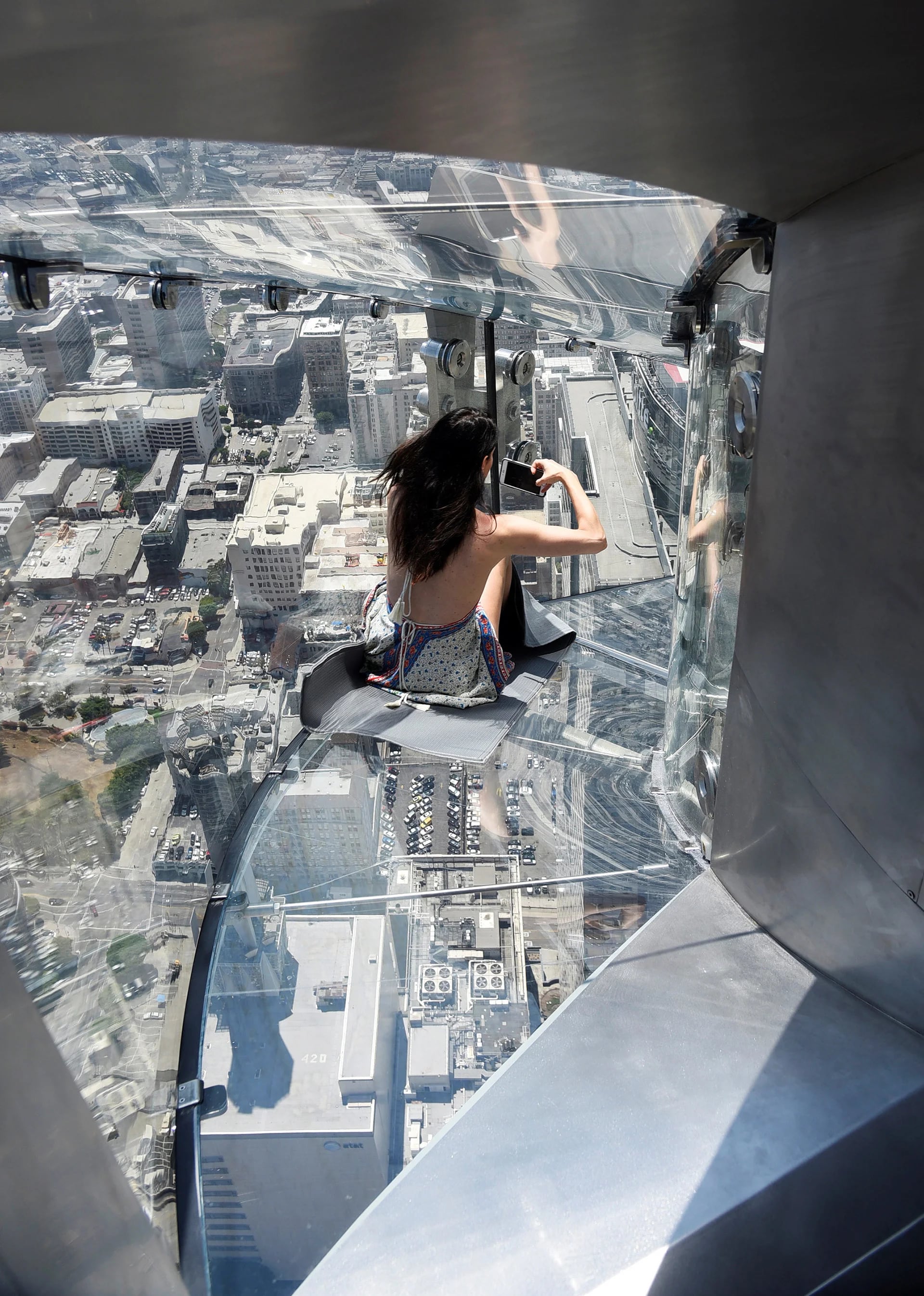 a torre más famosa de la ciudad de Los Angeles, en Estados Unidos, la US Bank Tower, es especialmente conocida por su aparición constante en películas de acción (REUTERS)