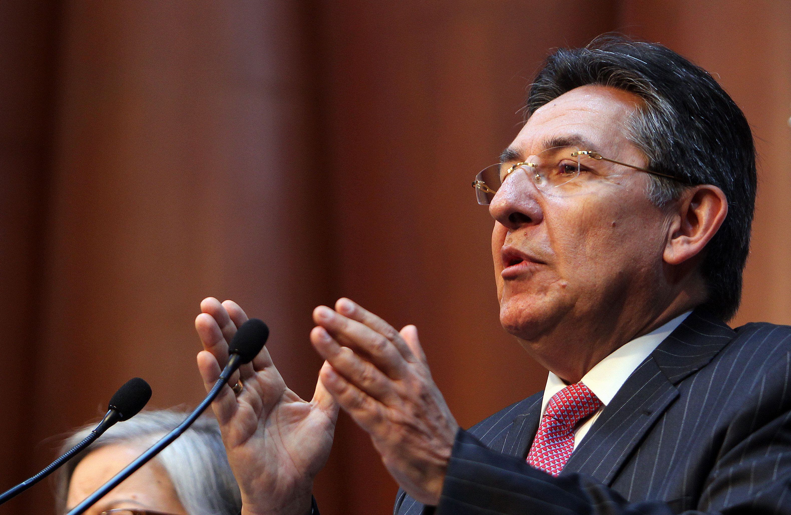 Exfiscal Néstor Humberto Martínez, abogado de Corficolombiana. Foto: EFE/MAURICIO DUEÑAS CASTAÑEDA