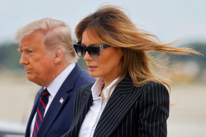 La primera dama Melania Trump también dio positivo por Covid-19 (REUTERS/Carlos Barria)