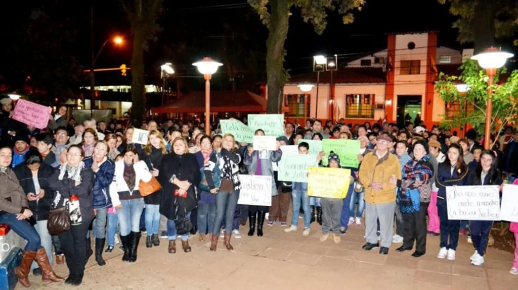 Paraguayos indignados reclamaron justicia (Gentileza ABC)