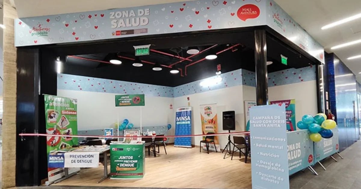 Mensa has opened the health zone at the Aventura Santa Anita Mall: these are the free services that will be offered