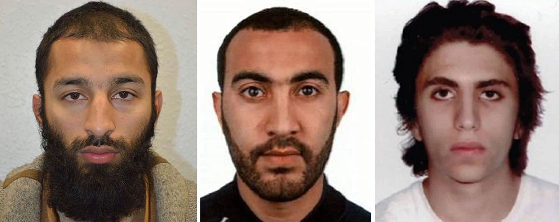 Los tres terroristas de Londres (AP)