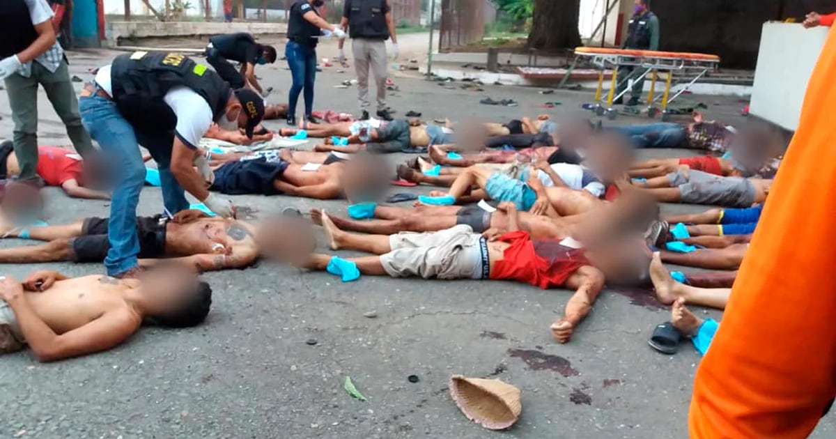 Las dramáticas fotos de la masacre del régimen de Maduro en la cárcel de Guanare donde asesinaron a 47 presos